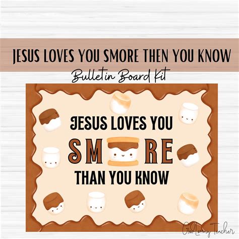 jesus love  smore    christian bulletin board set