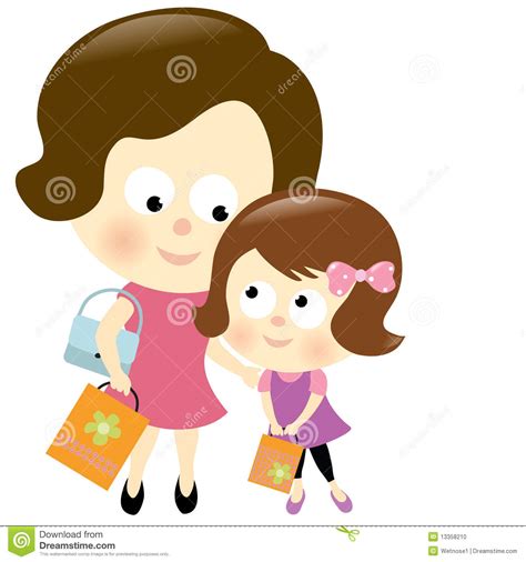 mother daughter shopping cartoons illustrations and vector stock images 660 pictures to