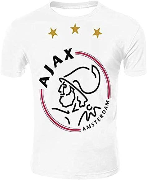 ajax mens  shirts fashion summer mens casual  shirts ajax amsterdam print  shirt