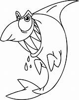Coloring Pages Jaws Getcolorings Cartoon Color sketch template