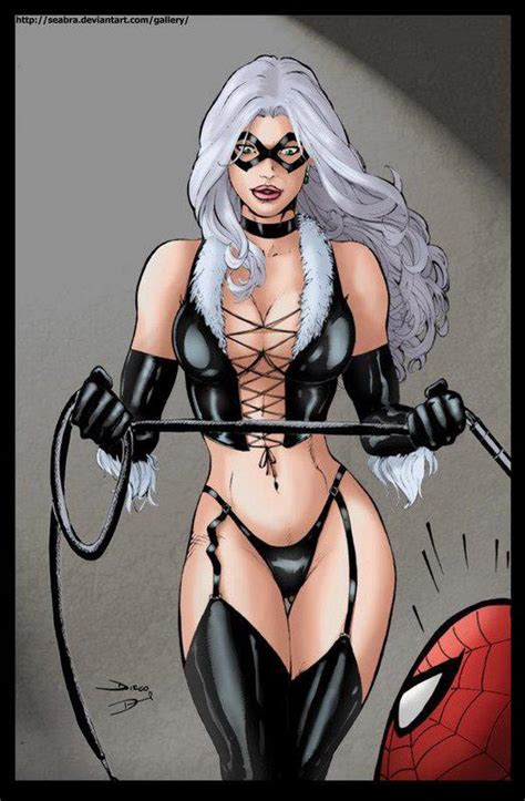 naughty nice and a little spice sexy art black cat vs catwoman