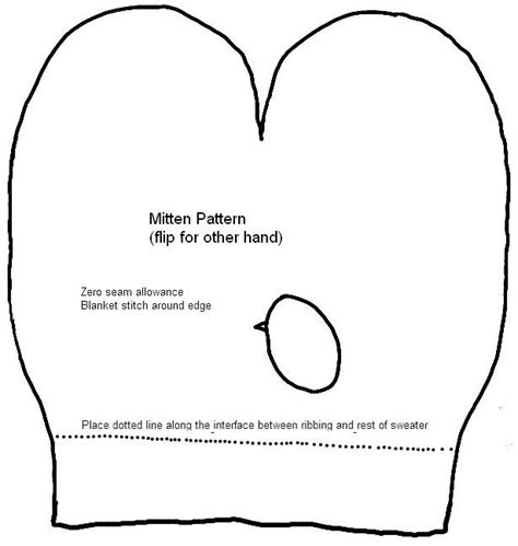 mitten pattern mittens pattern easy sewing sewing hacks