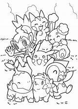 Mew Pokemon sketch template