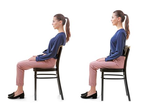 slouched sitting   sick proper posture   healthy