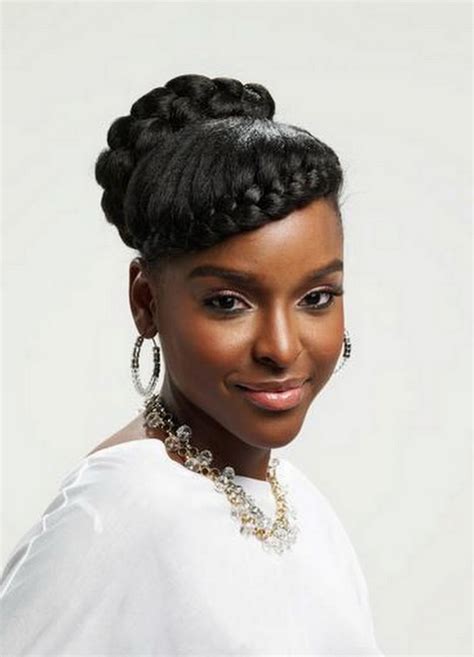 fashionable braided twists  natural updo hairstyles