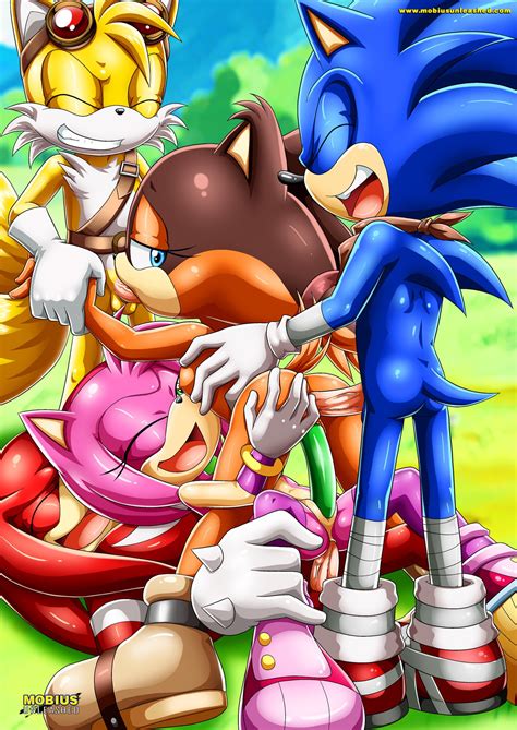 xbooru amy rose knuckles the echidna miles tails prower mobius unleashed multiple tails sex