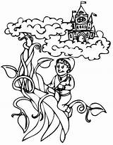Beanstalk Jack Coloring Pages Drawing Colouring Printable Story Clipart Kids Fairy Colour Escola Clip Sheets Pré Tales Magic Para Drawings sketch template