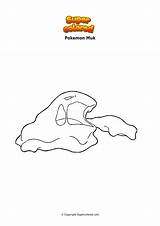 Pokemon Muk Supercolored sketch template
