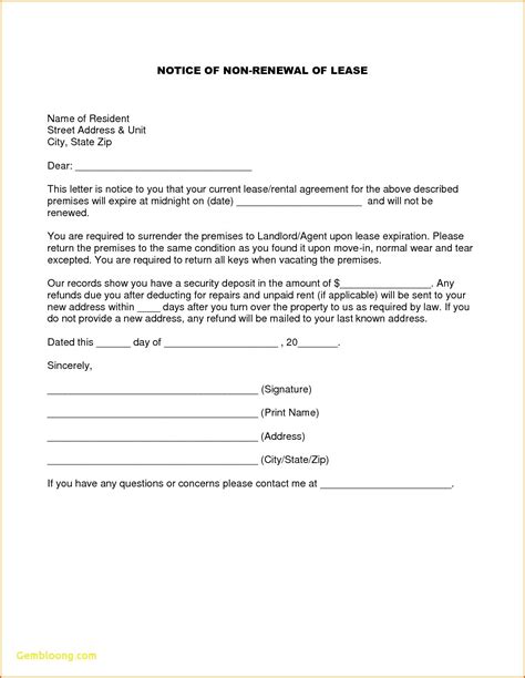 renewal sample letter  landlord  renewing lease