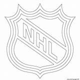 Coloring Nhl Hockey Logo Pages Printable Sport Book sketch template