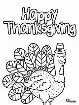 Thanksgiving Coloring Happy Pages Cute Printable Turkey Cartoon Choose Board sketch template