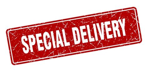 special delivery sign special delivery grunge stamp stock vector