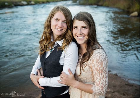 Lesbian Wedding Photography Rustic Conifer Colorado