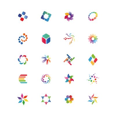 colorful logo template colorful logo template vector