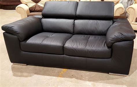 hygena valencia  seater leather sofa  colchester essex gumtree