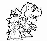 Bowser Pages Bros Kart Sheets sketch template