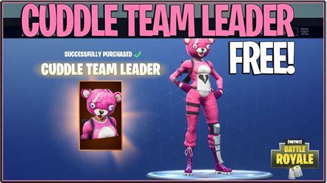 New Fortnite How To Get The Cuddle Team Leader Skin Free Battle