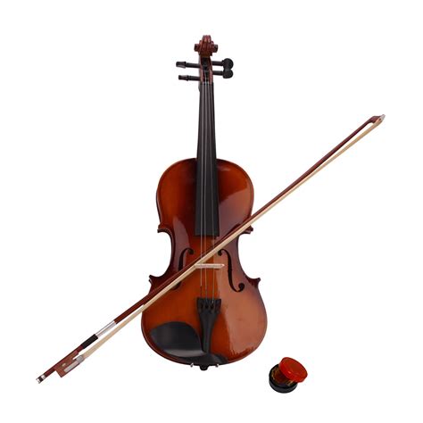 topcobe   solid wood acoustic violin pack  violin fiddle case bow rosin