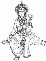 Saraswati Belldandy Lineart Parvati Goddesses Pokemon Bhakti Livros Colorir Printablecolouringpages Ganesh sketch template