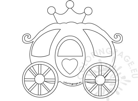 princess carriage coloring page   thousand pictures