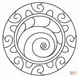 Spiral Printable Hundertwasser Spiralen Ausmalbilder Mosaik sketch template