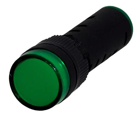 multi led mm panel indicator vacdc green box   buy  ec products uk
