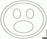 Smiley Asombrada Astonished Emoticon Emoticons Gezicht Gesicht Verbaasde Erstaunt Viso Stupito Kleurplaten Emoticones sketch template