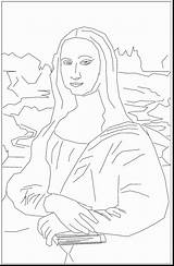 Da Lisa Mona Vinci Coloring Leonardo Pages Sculpture Getcolorings Gioconda La Printable Print Color Leonardos Horse sketch template
