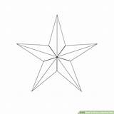 Star Nautical Draw Line Tattoo Drawings Wikihow Outline Clipart Tattoos Step Steps Template Library Choose Board sketch template