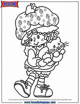 Strawberry Shortcake Coloring Pages Vintage Printable Original Character Characters Kids Clipart Color Princess Adult Silhouette Getcolorings Print Popular Books Colors sketch template