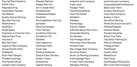 painting company names     perfect    painting company corkcrm
