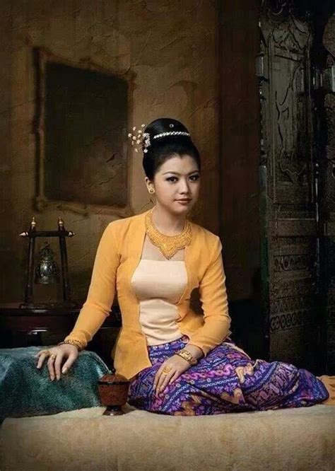 myanmar dress myanmar traditional dress pinterest burmese traditional and traditional outfits