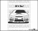 S14 Hoonigan Silvia sketch template