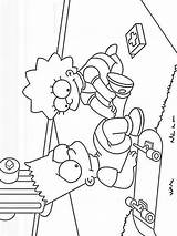 Simpsons Coloring Pages Lisa Nurse Printable Parentune Books sketch template