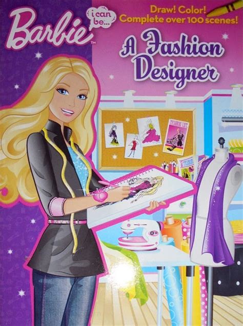 barbie  fashion designer coloring books  retro reprints