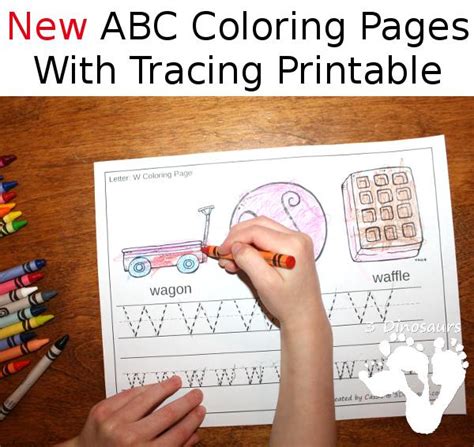 abc trace  color coloring pages