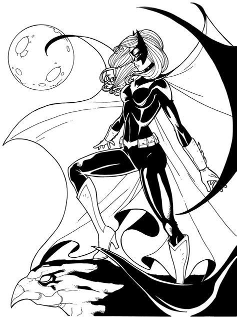 batwoman coloring pages  getdrawings
