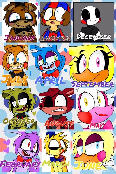 which fnaf characters is on your birthday foxy finally not a