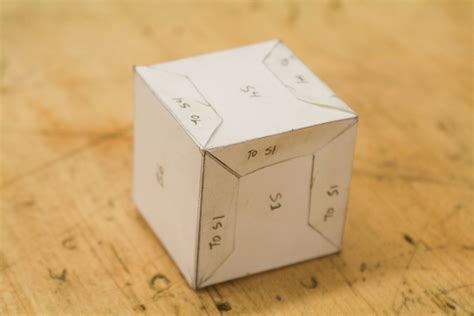 perfect paper cube laying   project  parallel  development  steps