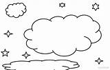 Coloring Cloud Pages Clouds Sheet Printable Kids Cool2bkids Sun Color Template Clipart Choose Board sketch template