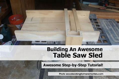 building  awesome table  sled