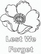 Anzac Poppy Remembrance Veterans sketch template