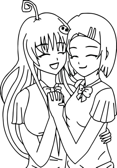 bff coloring page image result   friend outline drawing
