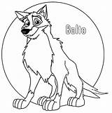 Balto Wolf sketch template