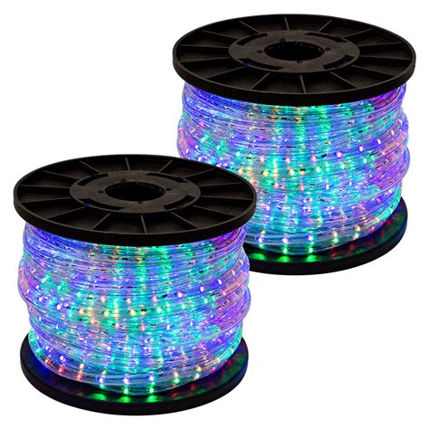 rgb multi color  wire led rope light home outdoor christmas party lighting walmartcom
