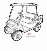 Golf Buggy Cart Drawing Car Dune Template Cartoon Coloring Pages Printable Getdrawings Club Utv Drawings Carts Paintingvalley sketch template