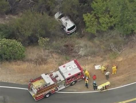 calif woman found alive two days after car goes off cliff cbs news