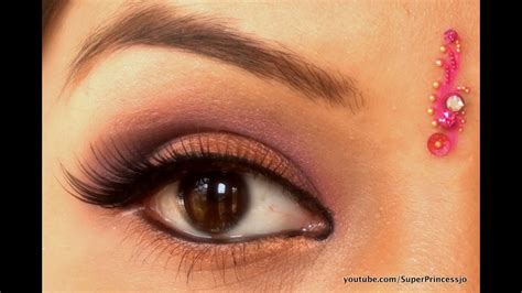 Indian Wedding Makeup Tutorial Pink Purple Bronze Eye