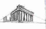 Greek Temple Sketch Perspective Drawing Architecture Eileen Liu Sketches Paintingvalley Artstation sketch template