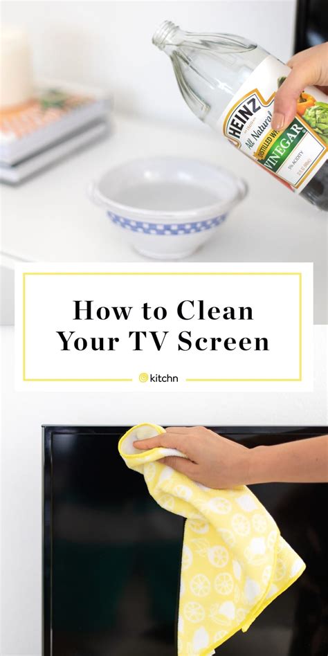 clean  tv       hand clean tv